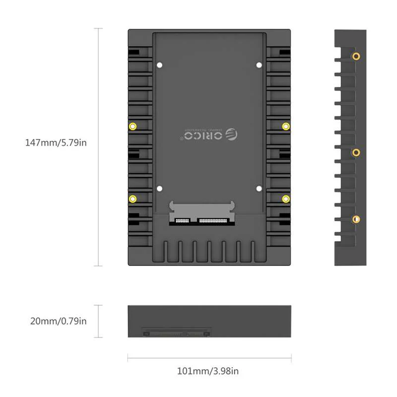 Orico 2.5" to 3.5" HDD/SSD Caddy – SATA III 6Gbps Adapter - Image 5