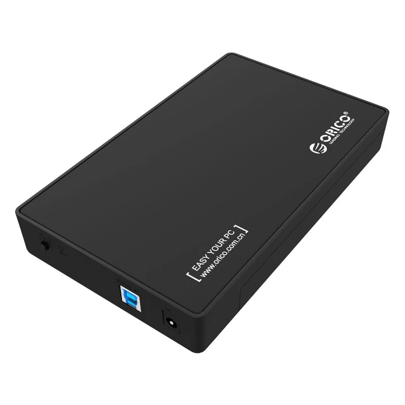 Orico 3.5" USB3.0 SATA External Hard drive / SSD Enclosure - Black - Image 2