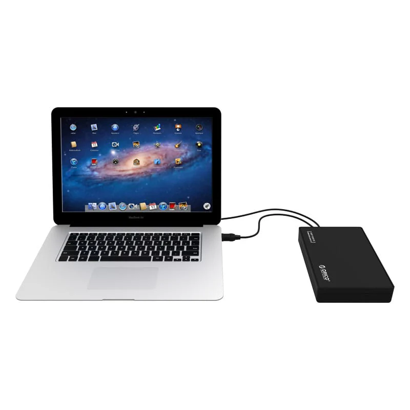 Orico 3.5" USB3.0 SATA External Hard drive / SSD Enclosure - Black - Image 3