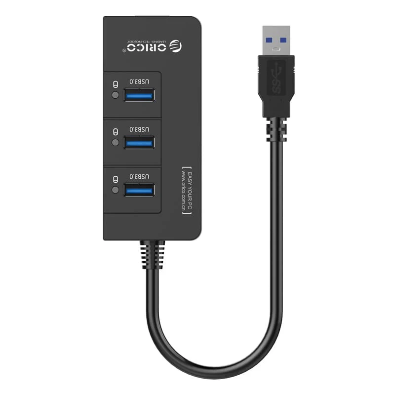 Orico 3 Port USB3.0 HUB With Gigabit Ethernet Adapter - Image 2