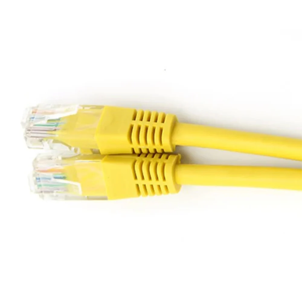 MicroWorld CAT5 Patch Cable 20cm – Yellow | High-Speed Ethernet LAN Cable - Image 4