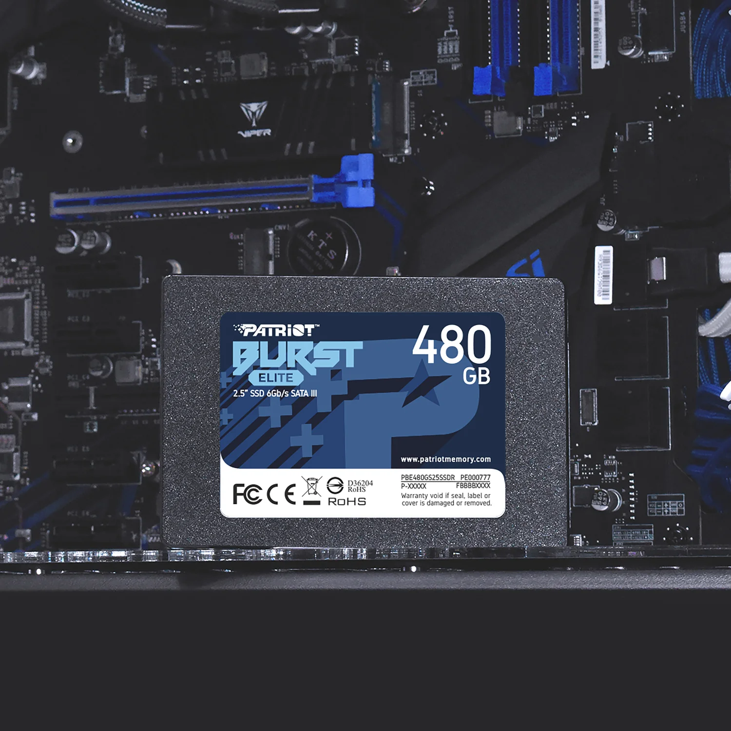 Patriot Burst Elite 480GB 2.5" SATA III SSD - Image 3