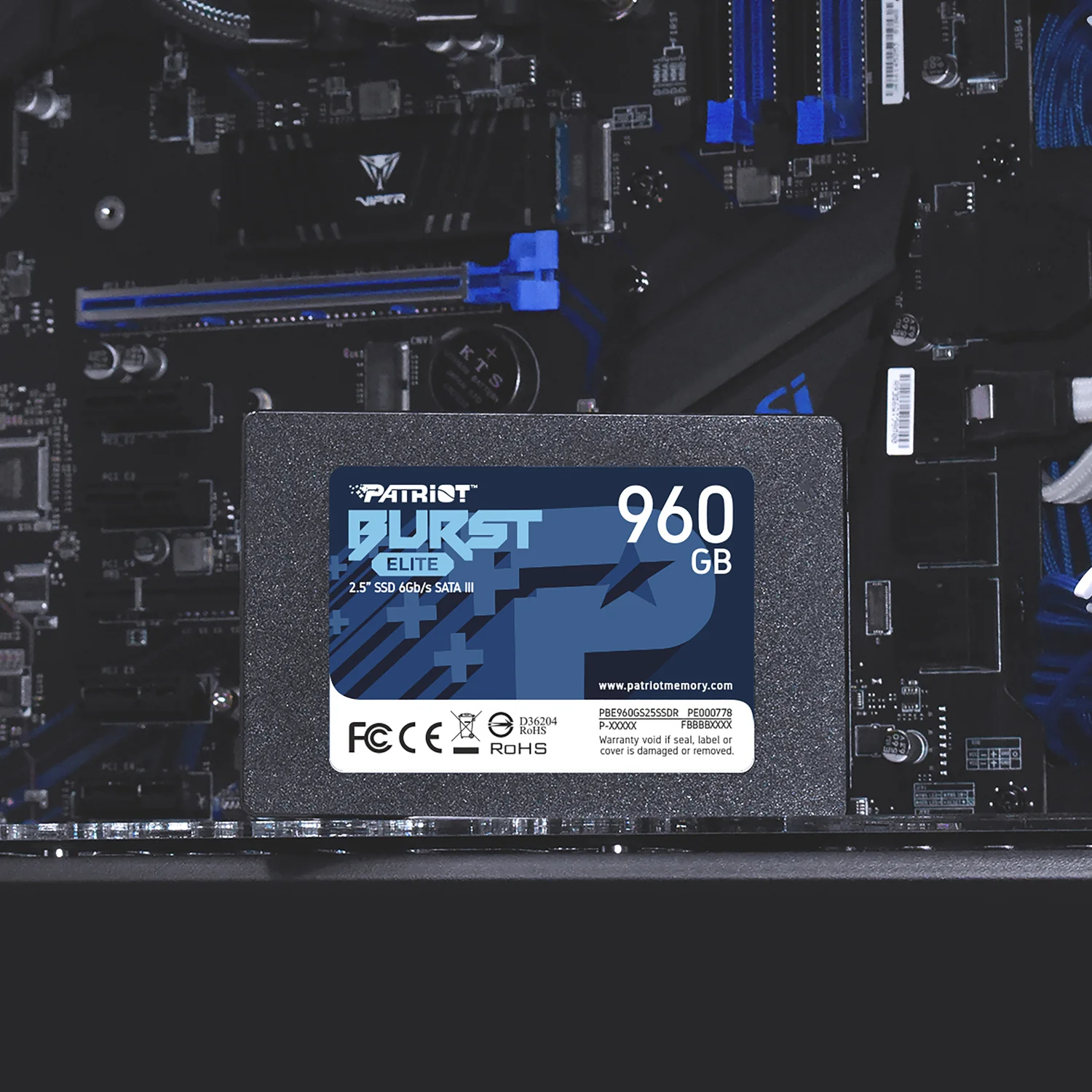 Patriot Burst Elite 960GB 2.5" SATA III SSD - Image 3