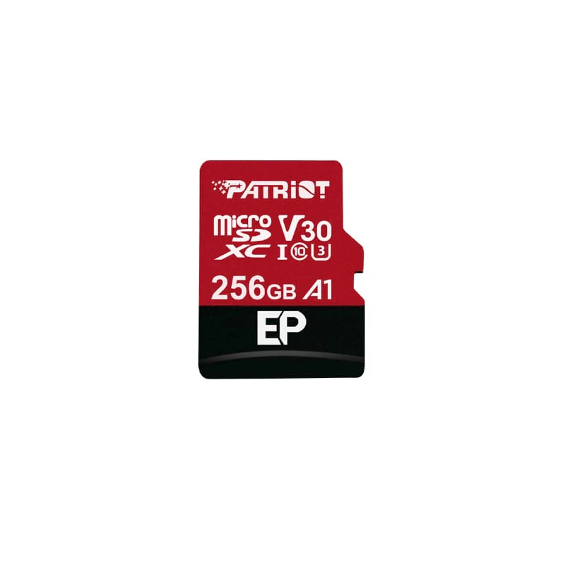 Patriot EP V30 A1 256GB Micro SDXC Card + Adapter - Image 2