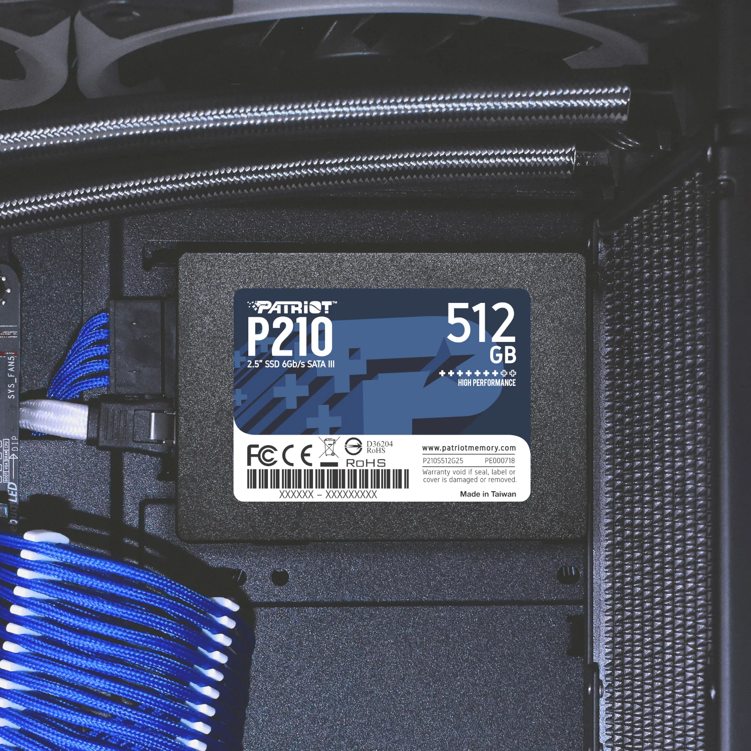 Patriot P210 512GB 2.5 Inch SATAIII SSD - Image 3