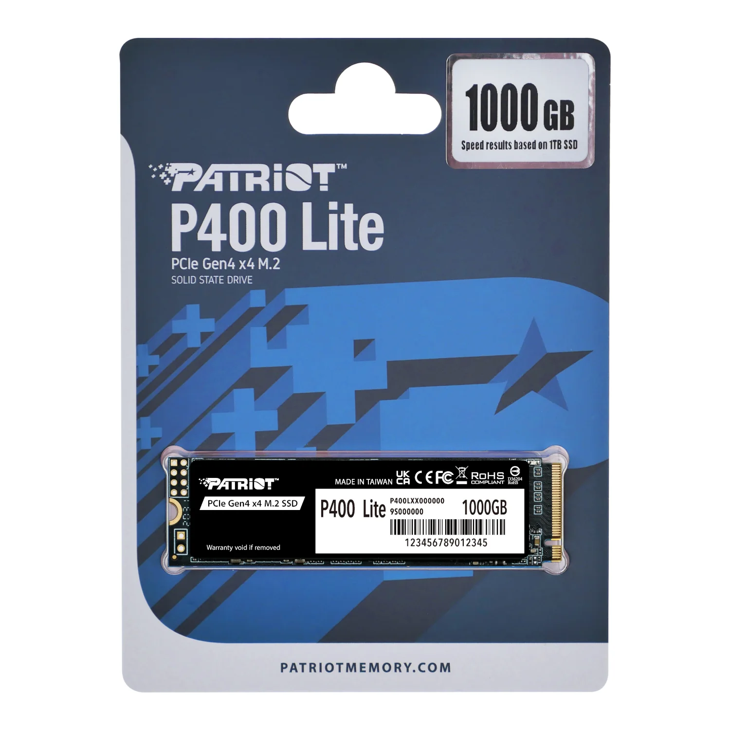 Patriot P400 Lite 1TB M.2 PCIe Gen 4 x4 NVMe SSD - Image 3