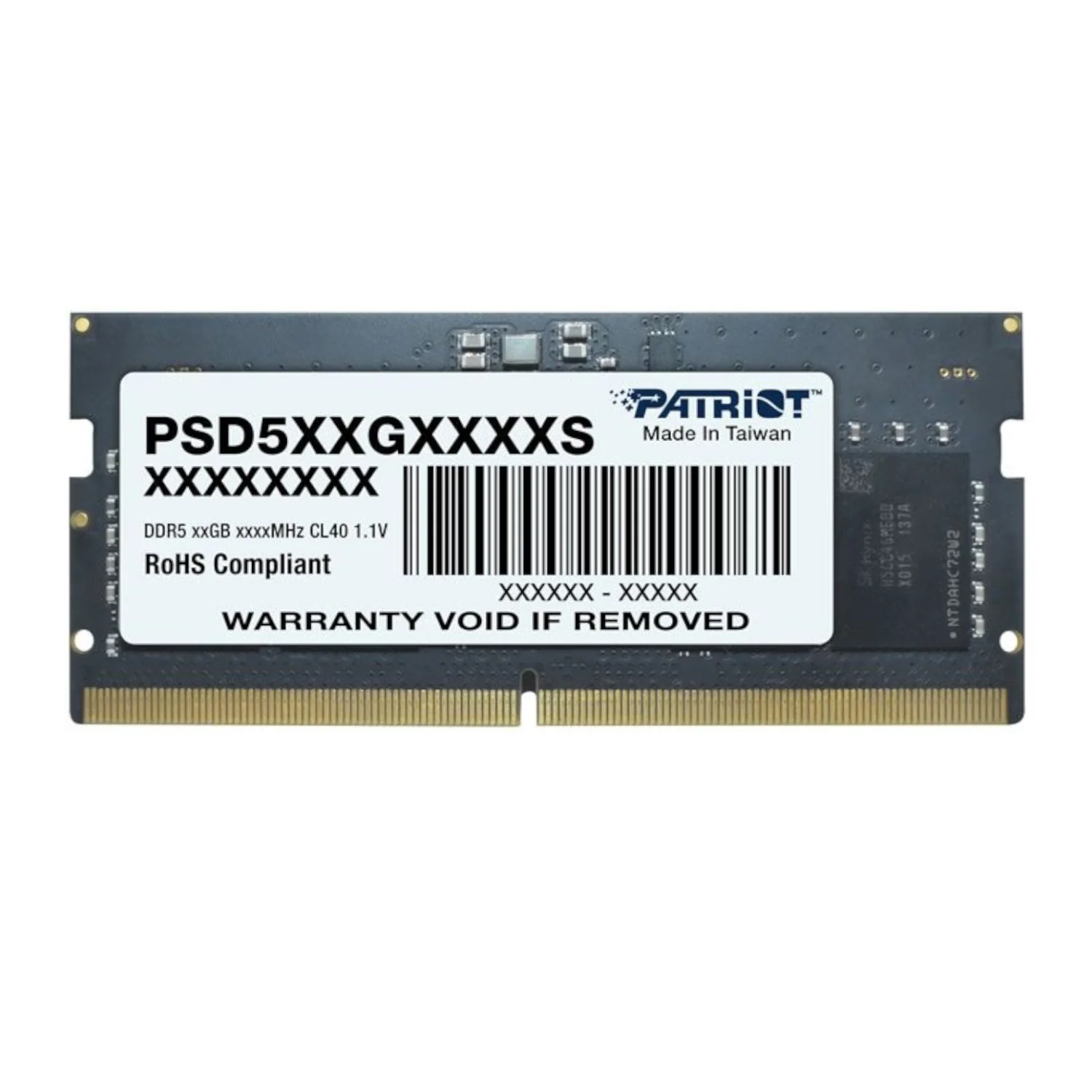 Patriot Signature Line DDR5 8GB 4800MHz Single Rank SODIMM Notebook Memory - Image 5