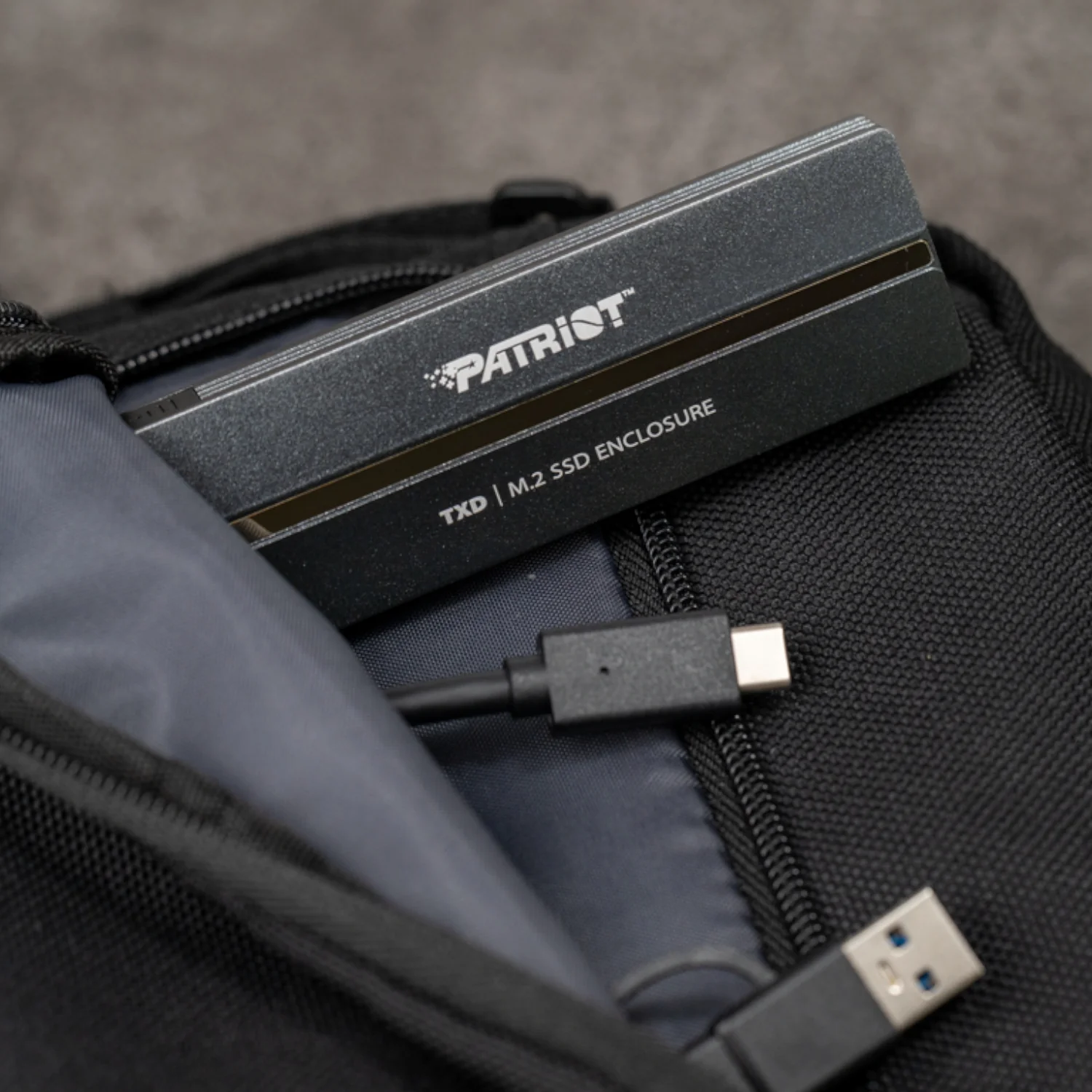 Patriot TXD PCIe M.2 2280 USB 3.2 Gen2 SSD Enclosure - Grey - Image 3
