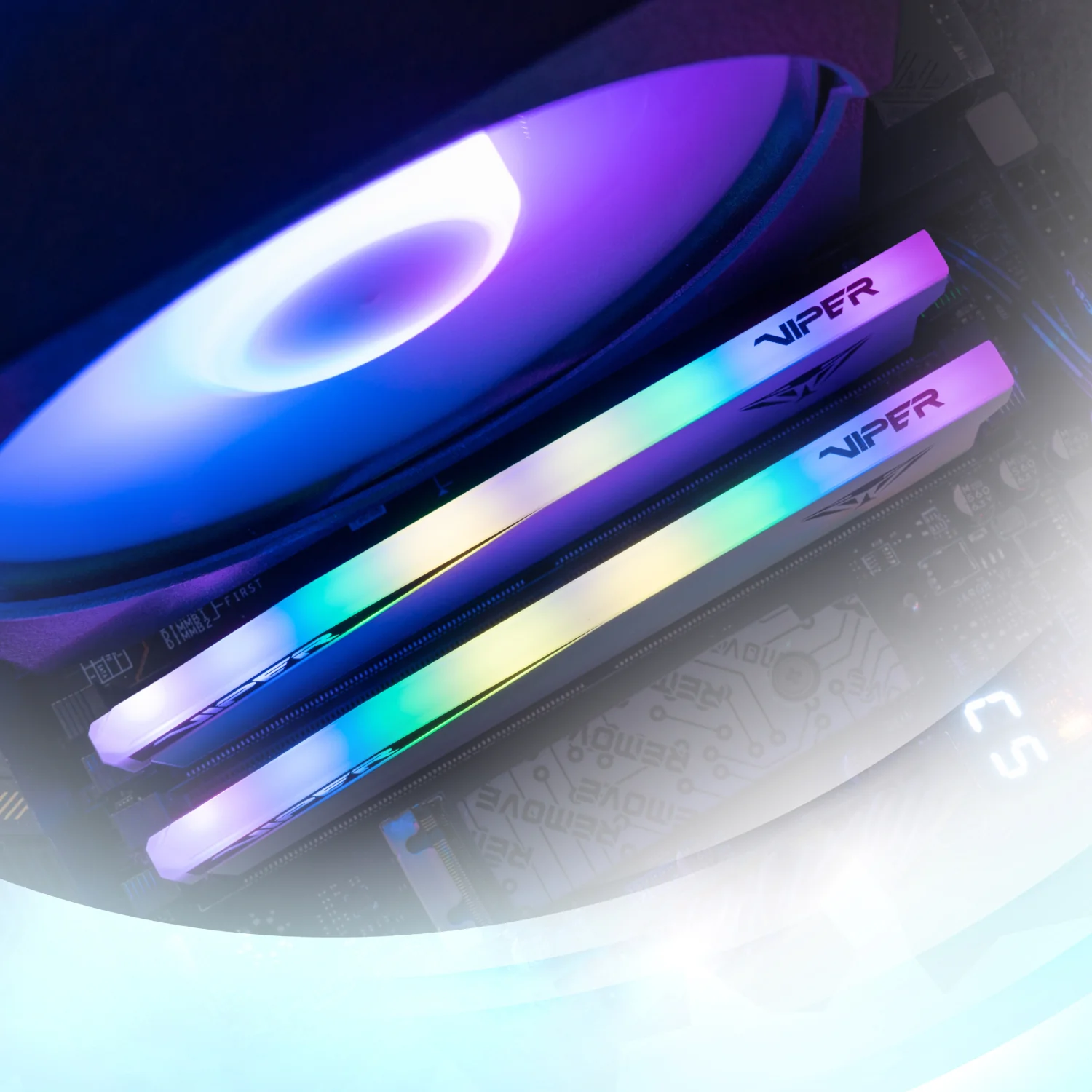 Patriot Viper Elite 5 RGB 32GB 6000MHz DDR5 Desktop Gaming Memory Kit - White - Image 4