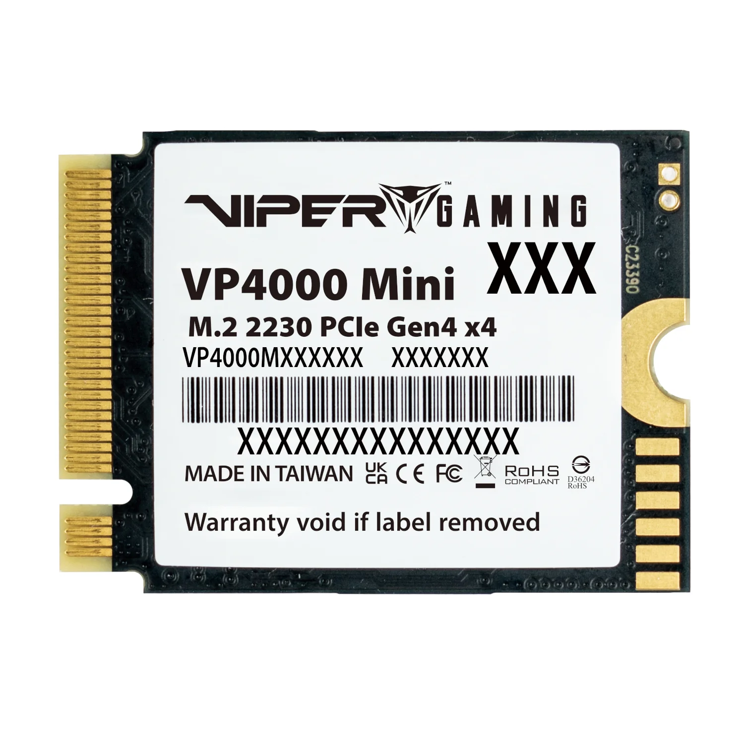 Patriot Viper VP4000 Mini 500GB M.2 2230 PCIe Gen4x4 SSD - Image 3
