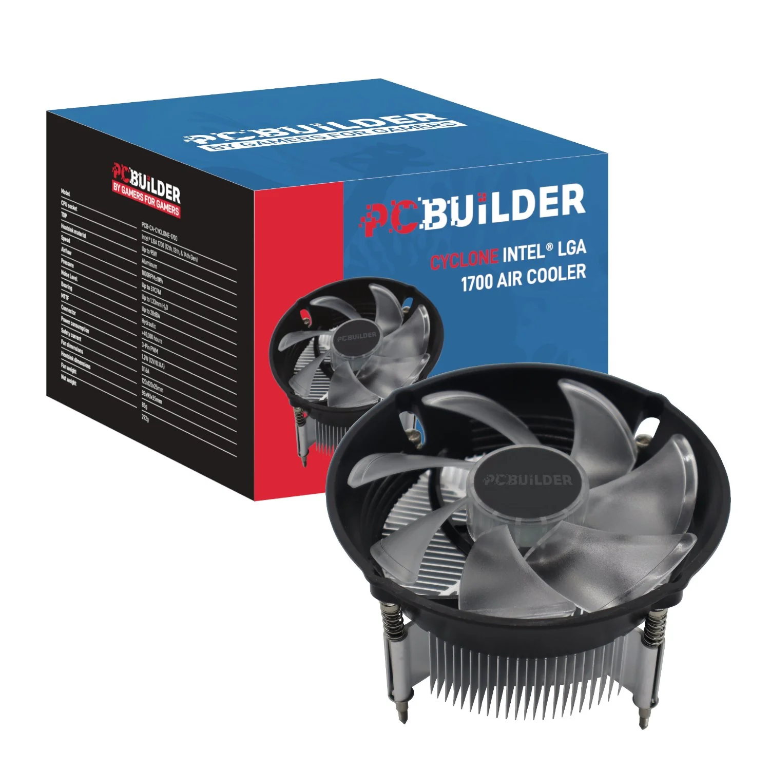PCBuilder CYCLONE Intel® LGA 1700 Air Cooler - Image 6