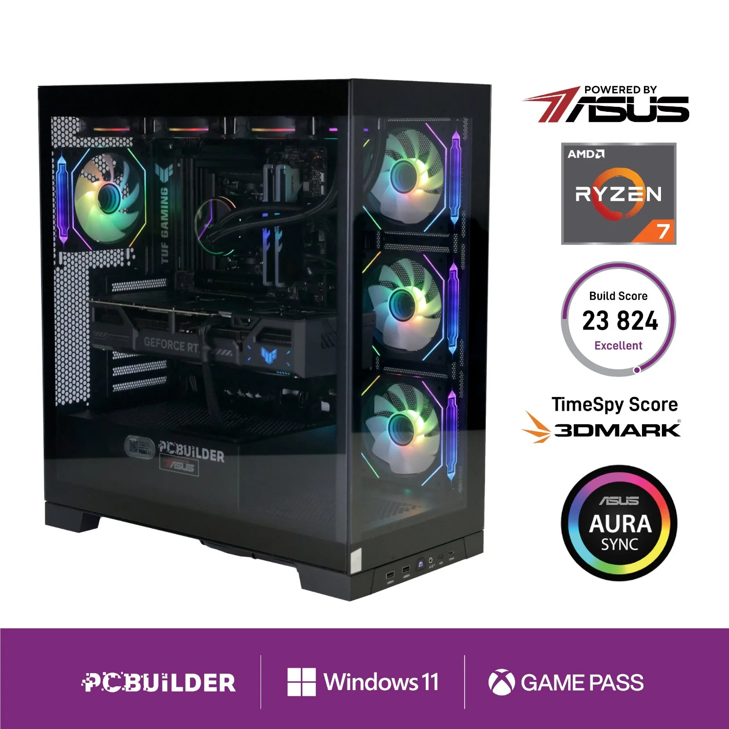 PCBuilder Ryzen 7 7800X3D ARCHON Windows 11 Gaming PC - Image 7