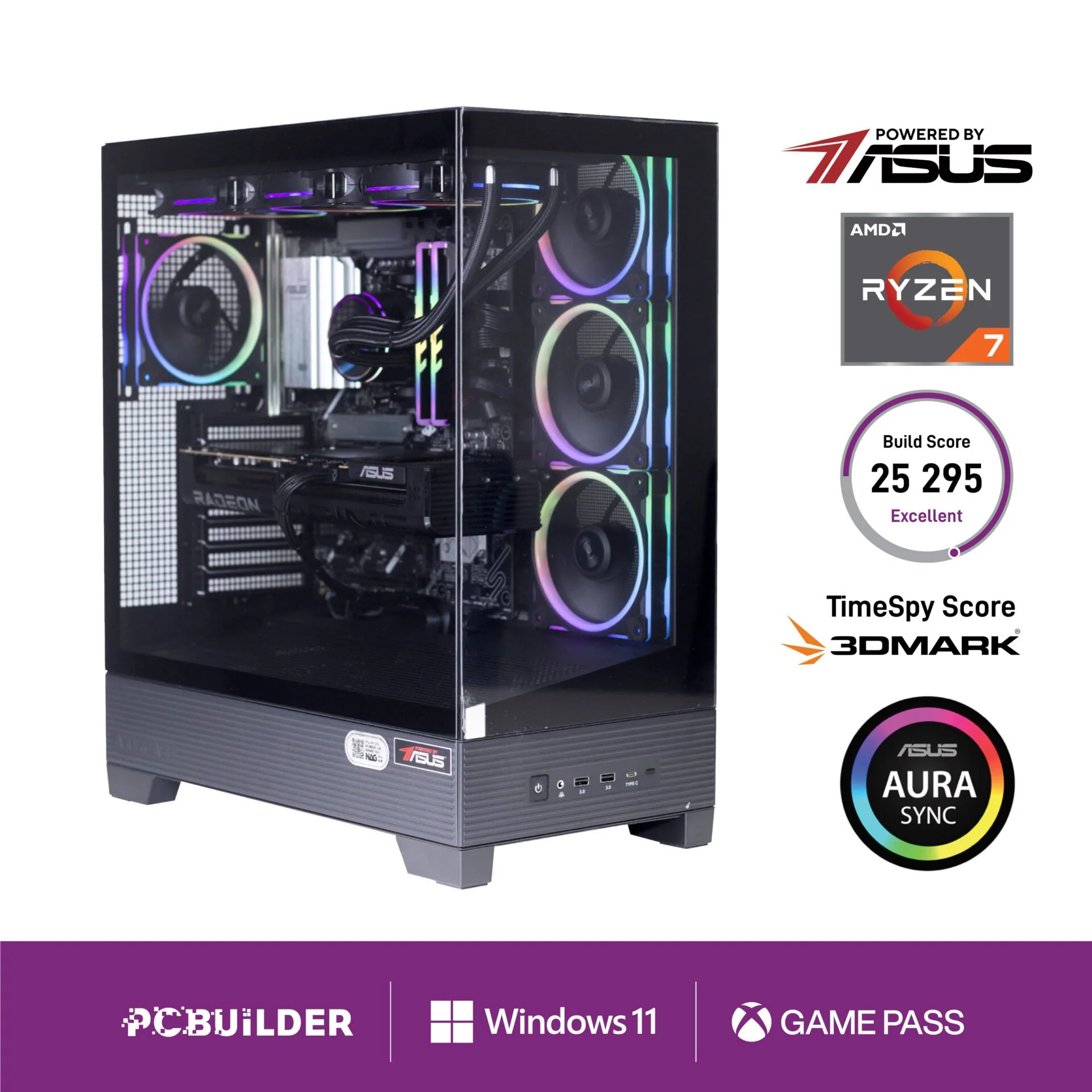 PCBuilder Ryzen 7 7800X3D MAXIMUS Windows 11 Gaming PC - Image 7