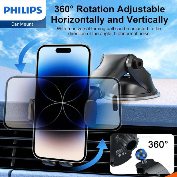 Philips DLK3532Q/00 Car Mount with 10W Qi Wireless Charging - Image 4