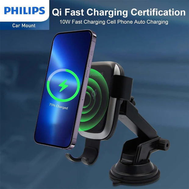 Philips DLK3532Q/00 Car Mount with 10W Qi Wireless Charging - Image 5