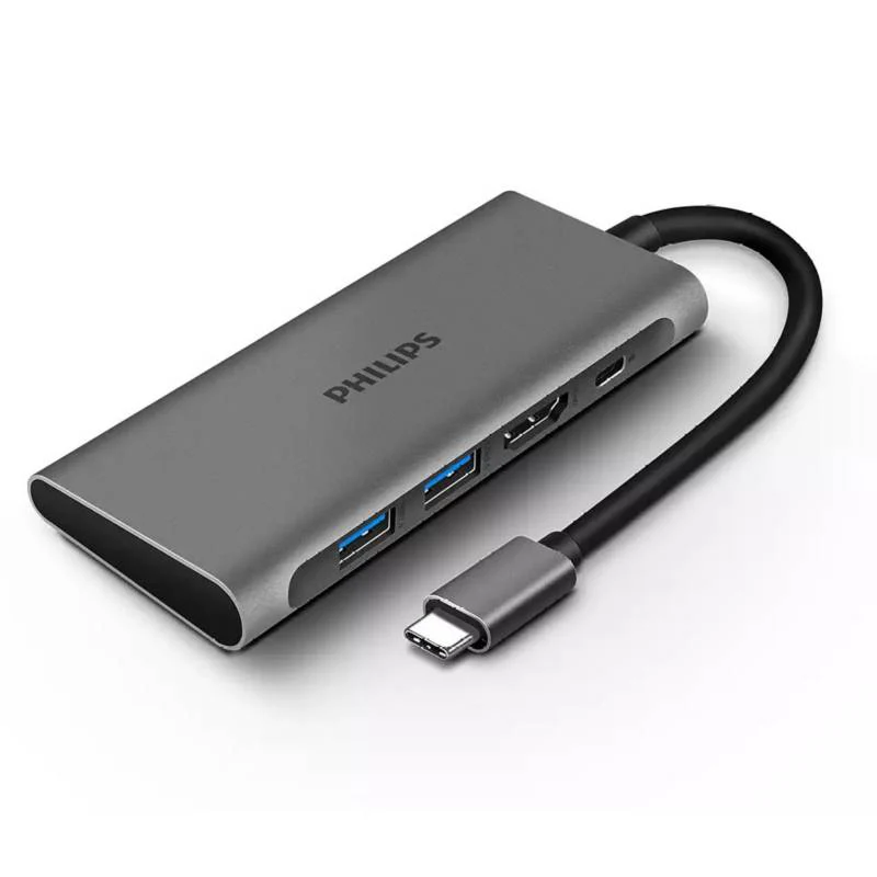 Philips DLK5514C/94 USB-C 4-Port Hub (4K HDMI + 2× USB 3.0 + PD) - Image 2