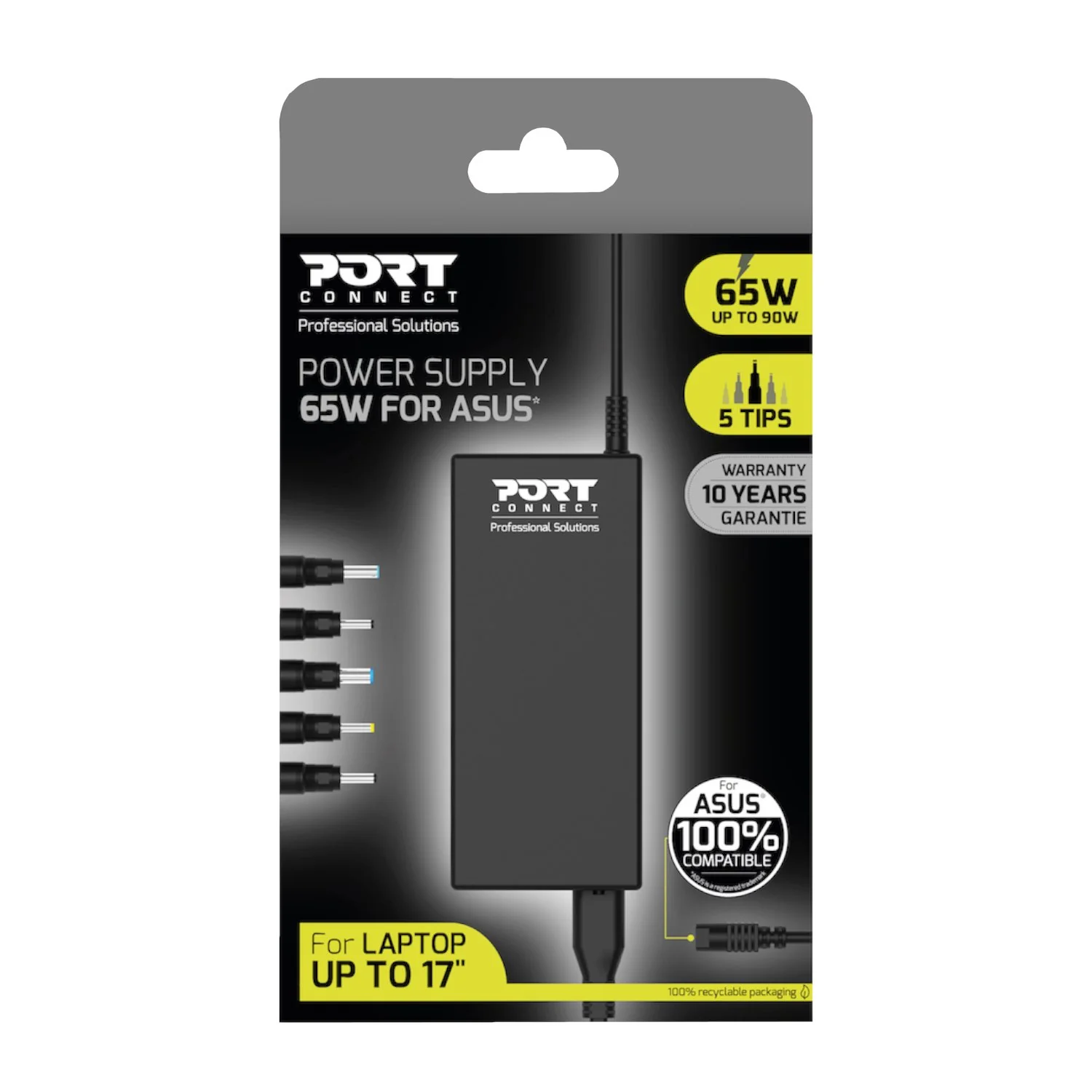 Port Connect 65W Notebook Adapter Asus - Image 3