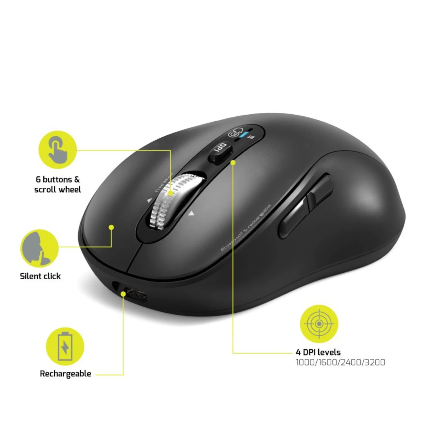 Port Connect Bluetooth® Rechargeable Expert Mouse - Image 5