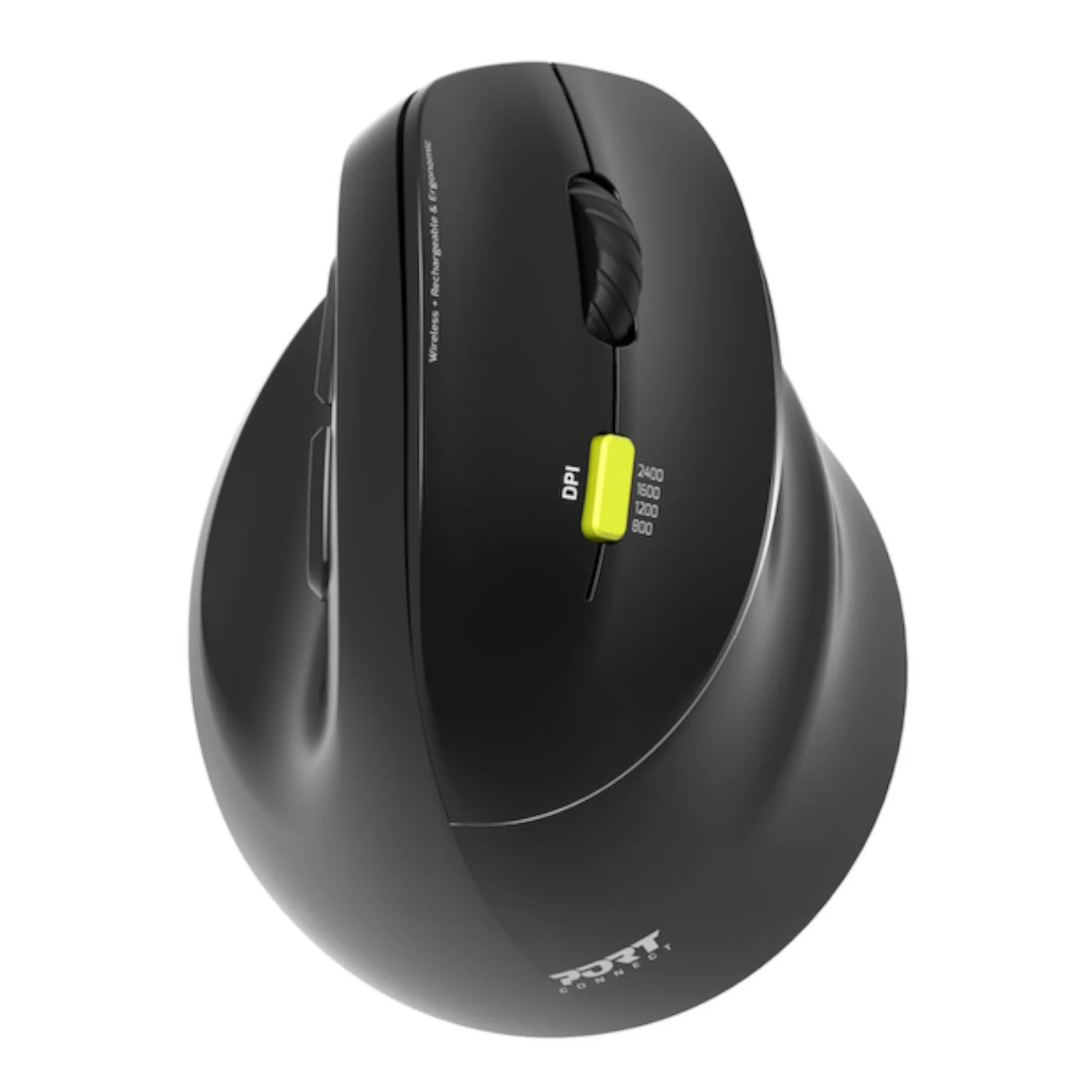 Port Connect Ergo Shape Bluetooth Rechargeable Mouse - Image 7