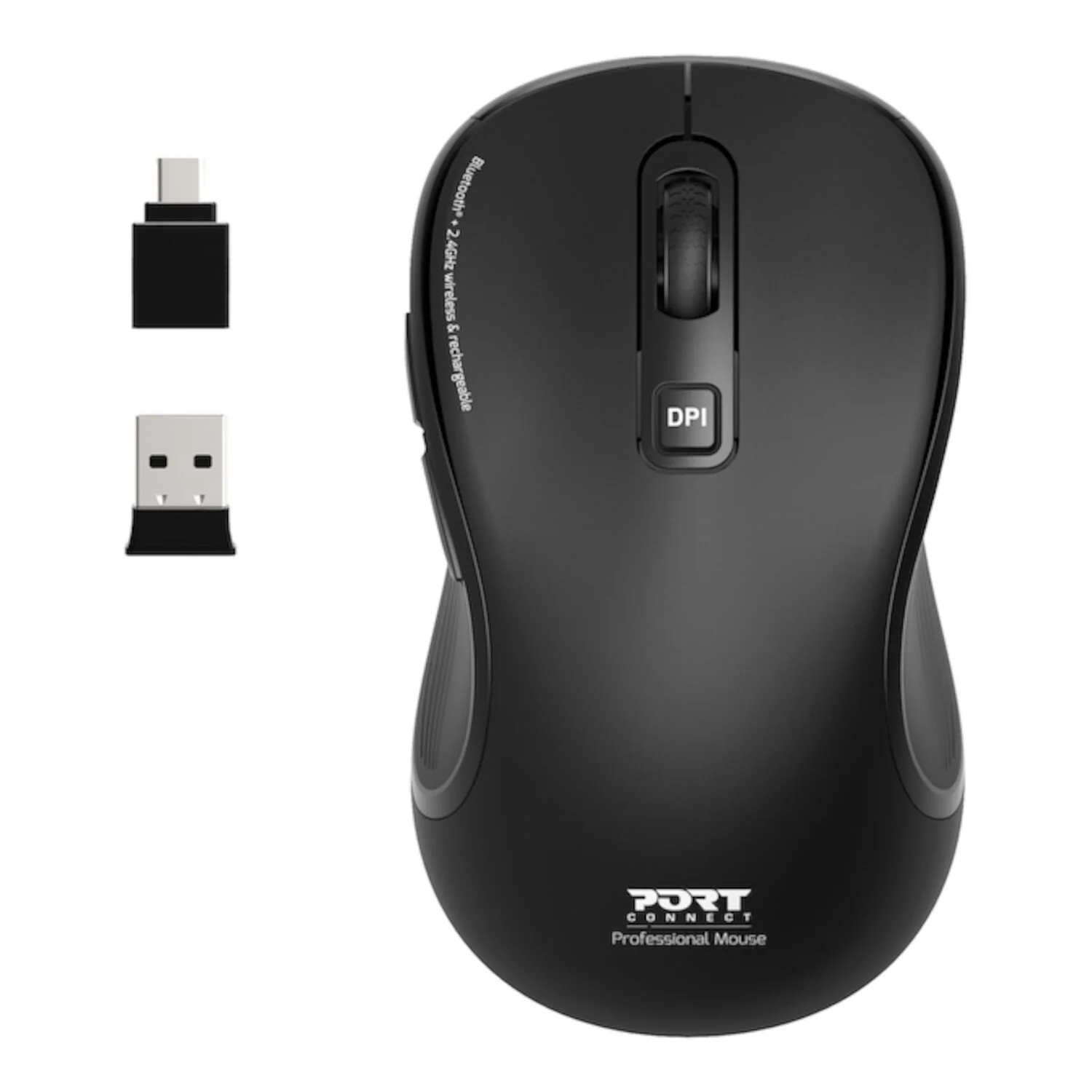 Port Connect Essential Bluetooth Wireless Rechargeable Mouse - Image 6