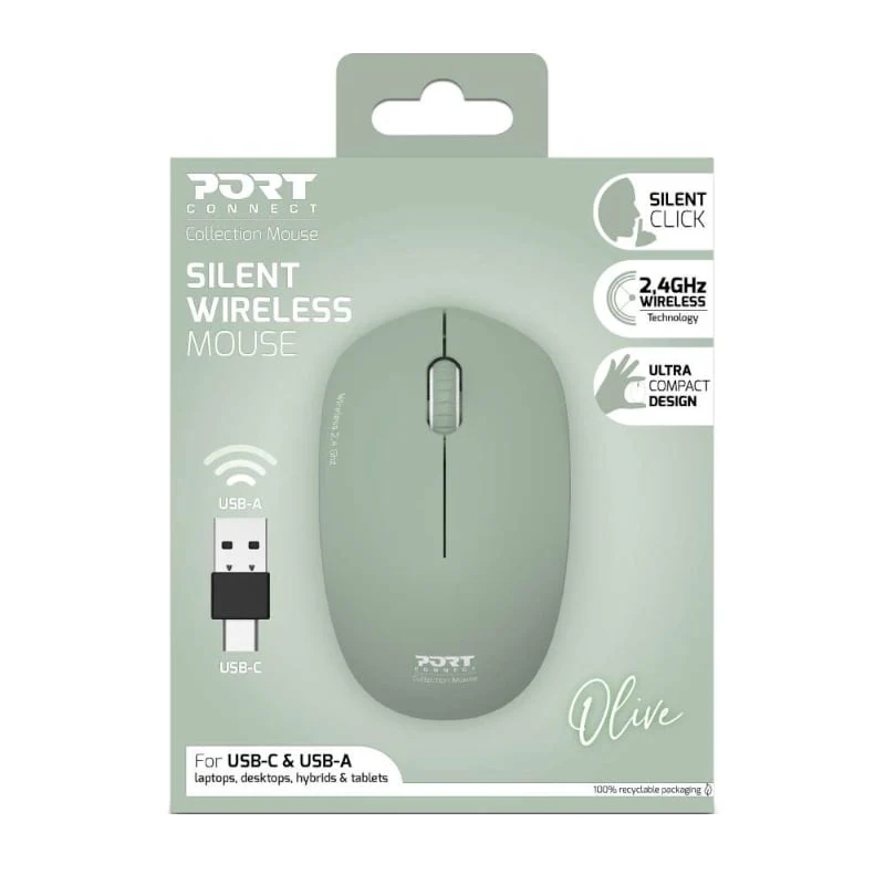 Port Connect MOUSE COLLECTION II WIRELESS Olive - Image 4