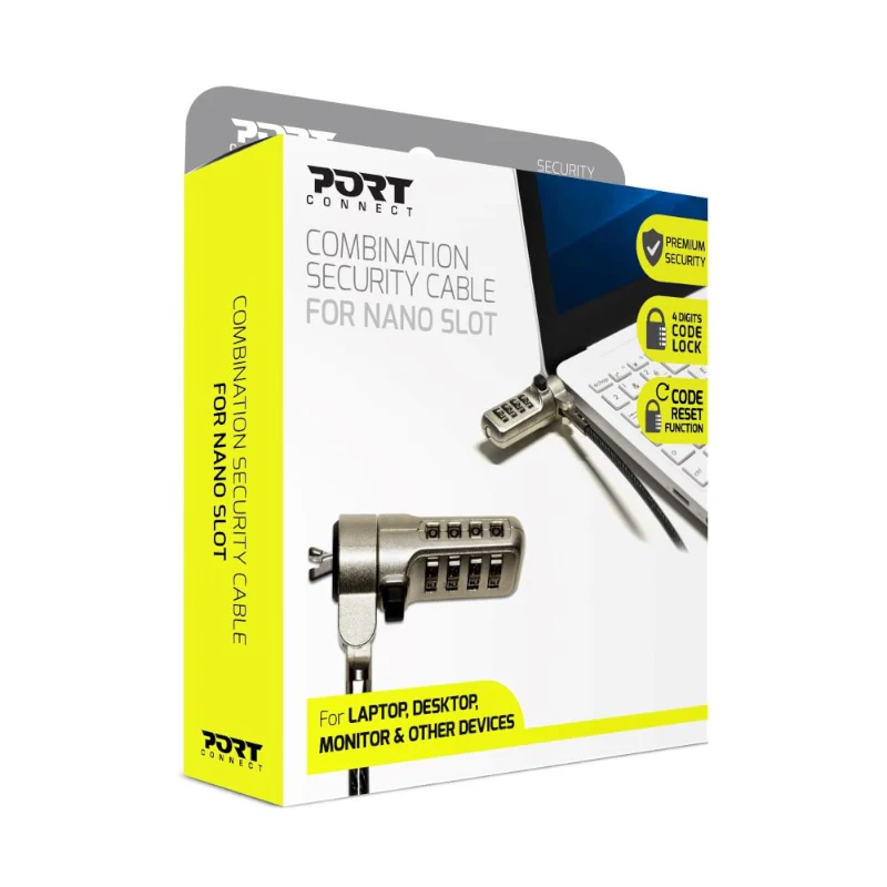 Port Connect Nano Slot Security Combination Cable - Image 3