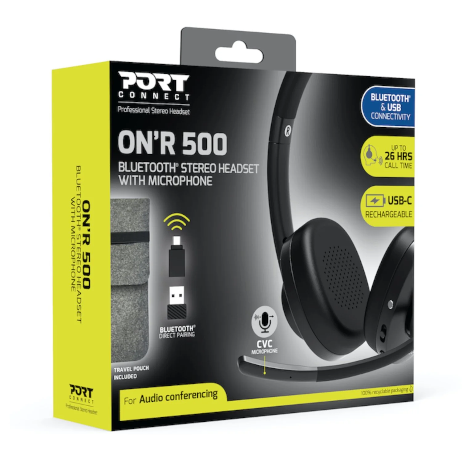 Port Connect ON’R 500 Bluetooth® Stereo Headset - Image 5