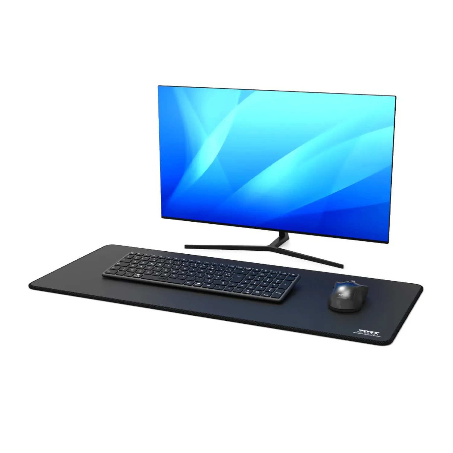 Port Connect Professional Desk Pad - Black (300 x 700mm) - Image 4