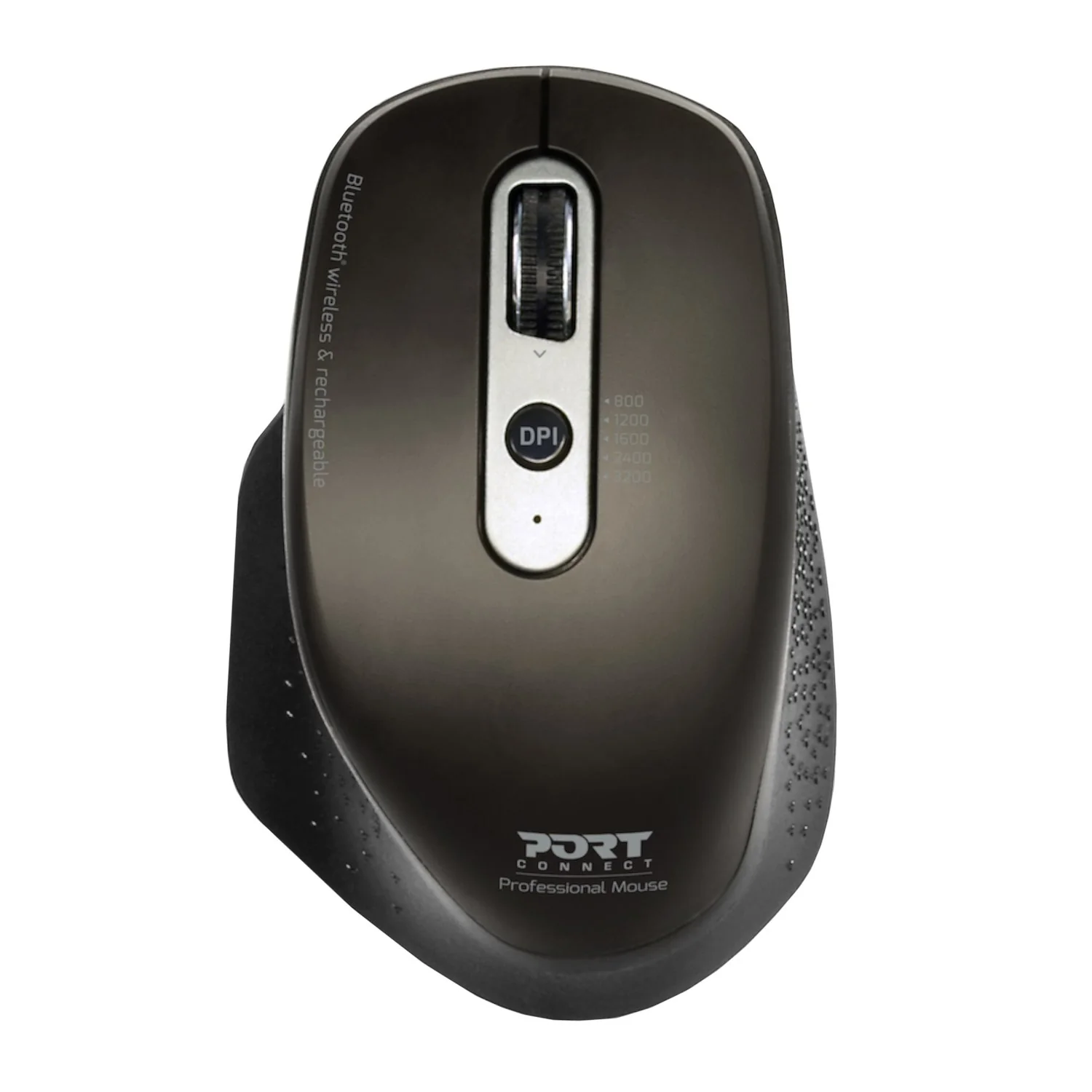 Port Connect Bluetooth Wireless and Rechargeable Executive Mouse - Black - Image 5