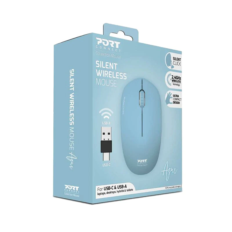 Port Connect Wireless Mouse – Azur - Image 6