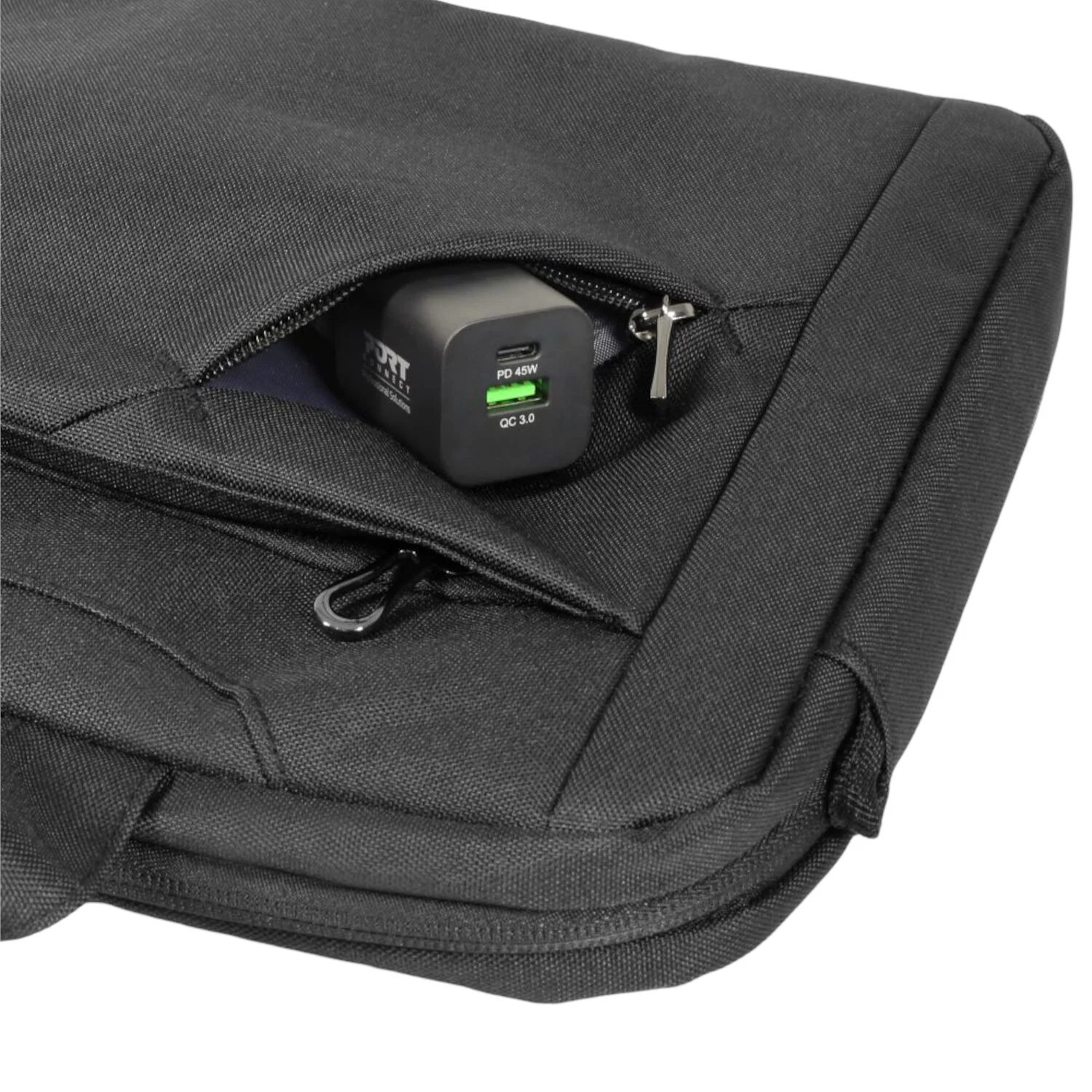 Port Designs SYDNEY Eco 15.6” Laptop Bag - Black - Image 4
