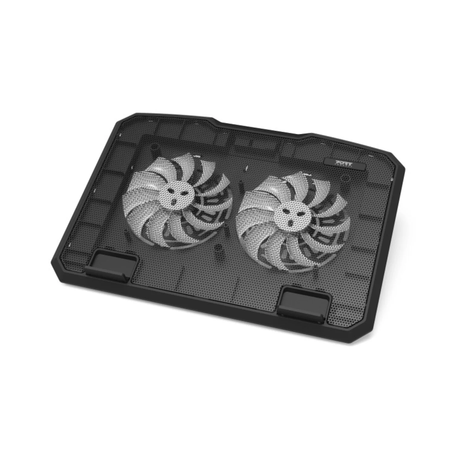 Port Ergonomic Notebook Cooler Pro, with Dual Fans and USB Ports - Image 6