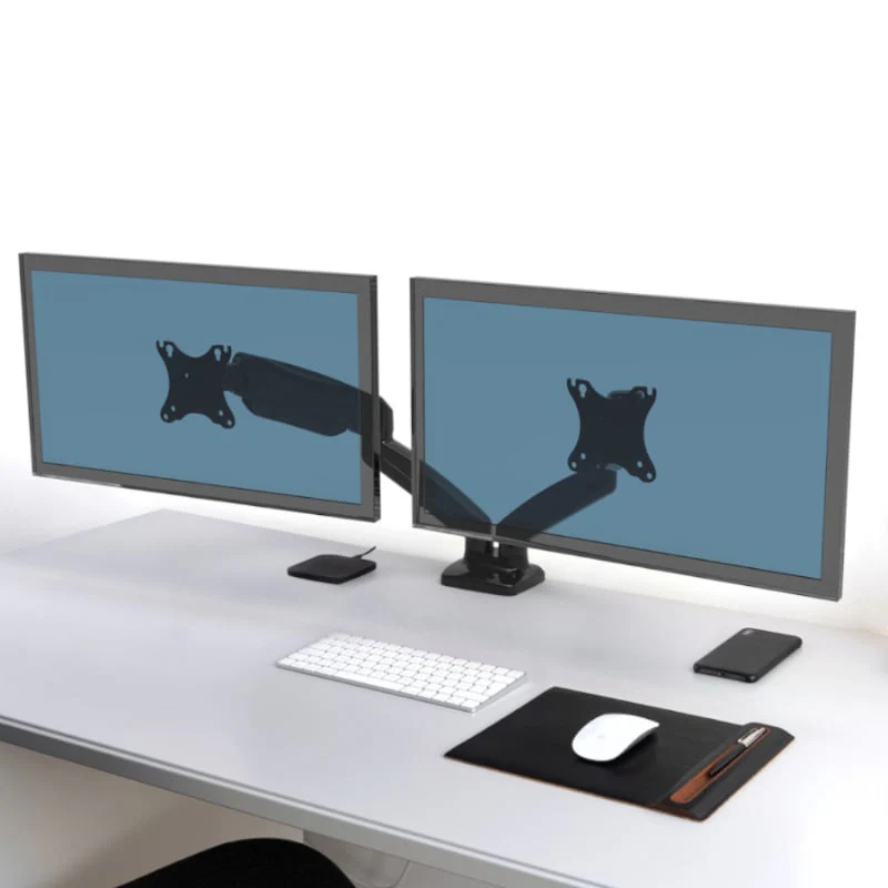 PORT Monitor Arm VESA Dual Screen - Black - Image 4