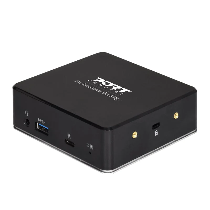Port USB Type-C to 1 x RJ45|2 x USB3.1 Gen1|2 x HDMI|1 x Type-C|1 x USB3.1 Gen1 | Apple Charging 2.4A|1 x Aux Dock - Black - Image 4