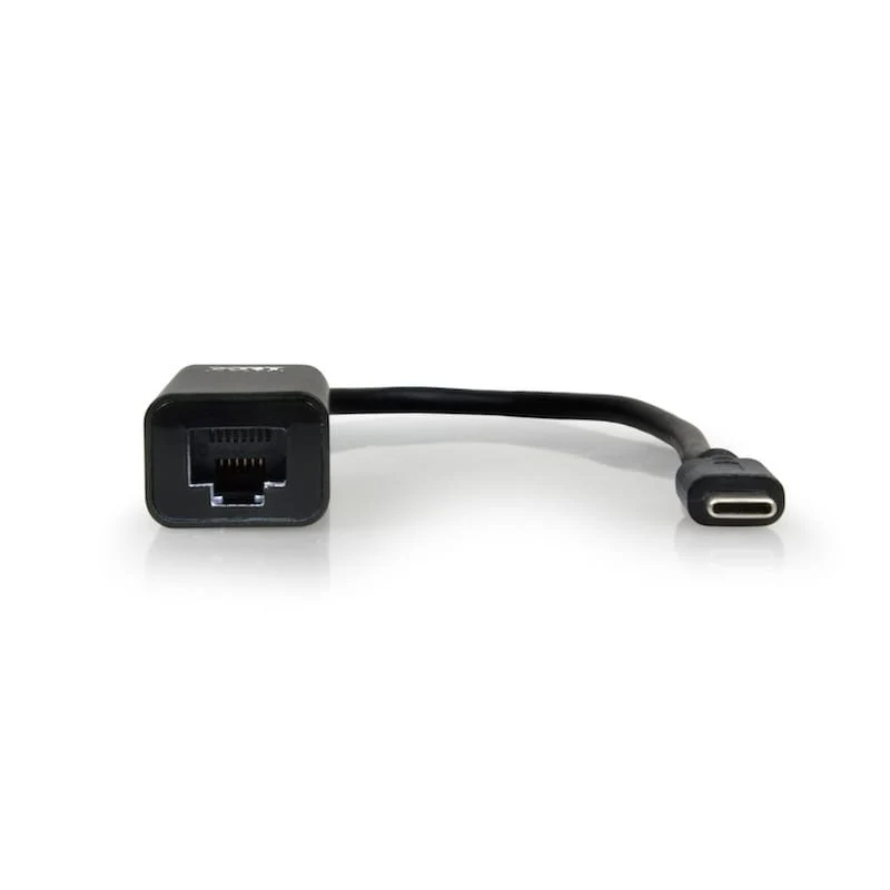 Port USB Type-C to RJ45 5Gbps 30cm Adapter - Black - Image 2