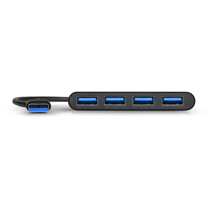 Port USB3.0 to 4 x USB3.0 5Gbps 4 Port Hub - Black - Image 2