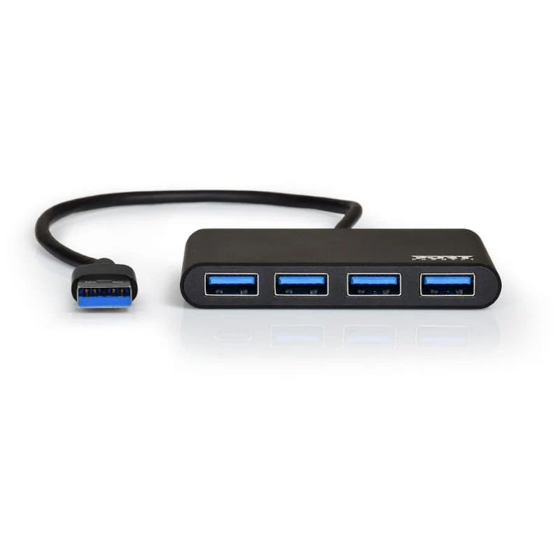 Port USB3.0 to 4 x USB3.0 5Gbps 4 Port Hub - Black - Image 3