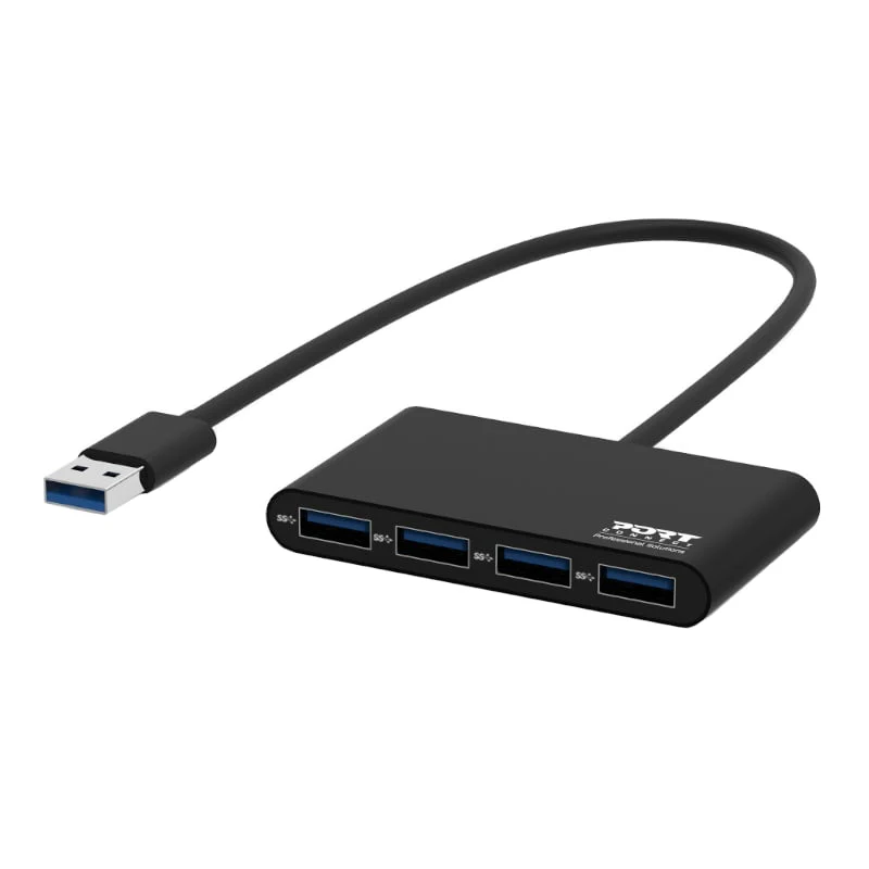 Port USB3.0 to 4 x USB3.0 5Gbps 4 Port Hub - Black - Image 5