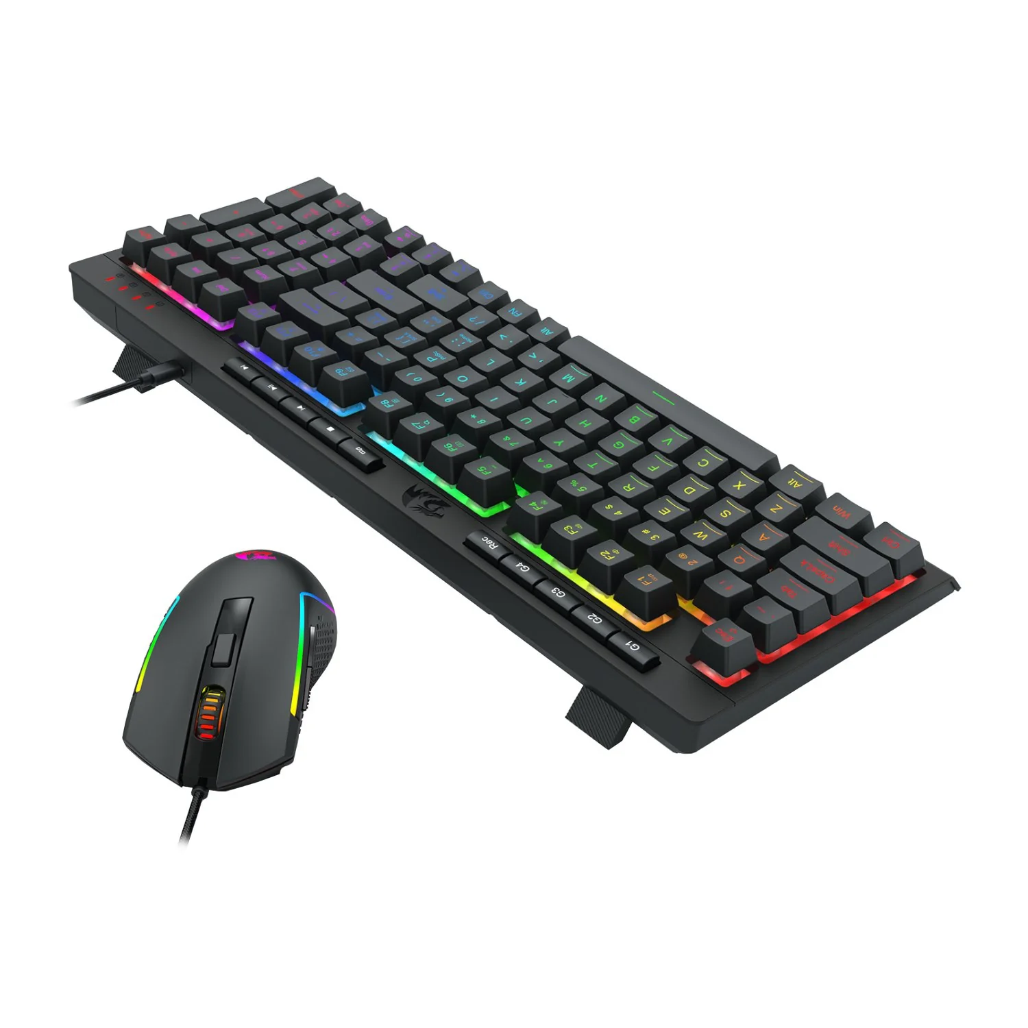 Redragon 4-in-1 Keyboard | Mouse | Mousepad | Headset Gaming Combo - Image 3