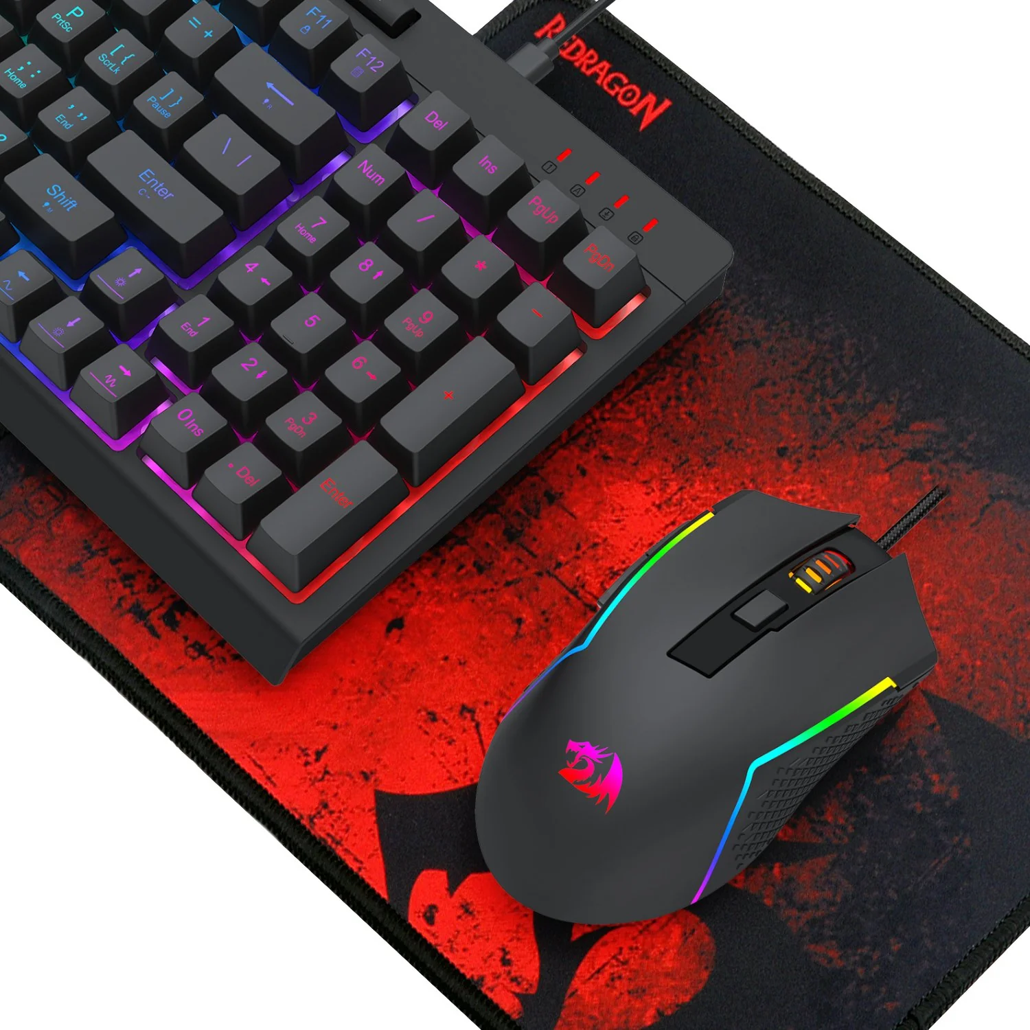 Redragon 4-in-1 Keyboard | Mouse | Mousepad | Headset Gaming Combo - Image 4