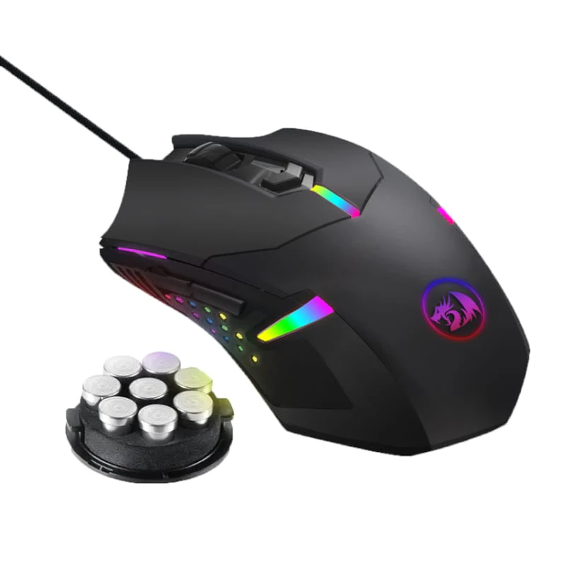 REDRAGON CENTROPHORUS 7200DPI RGB Gaming Mouse - Black - Image 4