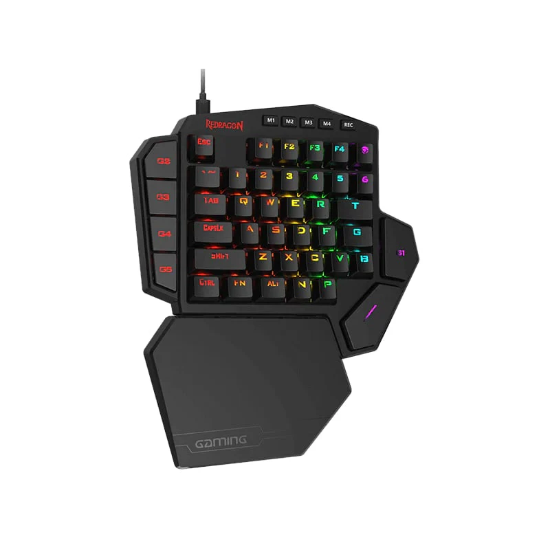 REDRAGON Diti Elite Pro One-Handed RGB Wireless Mechanical Gaming Keyboard - Black - Image 5
