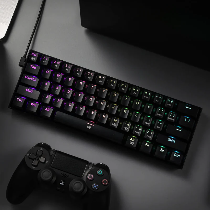 REDRAGON DRAGONBORN Wired Mechanical Keyboard RGB 67Key Design - Black - Image 3