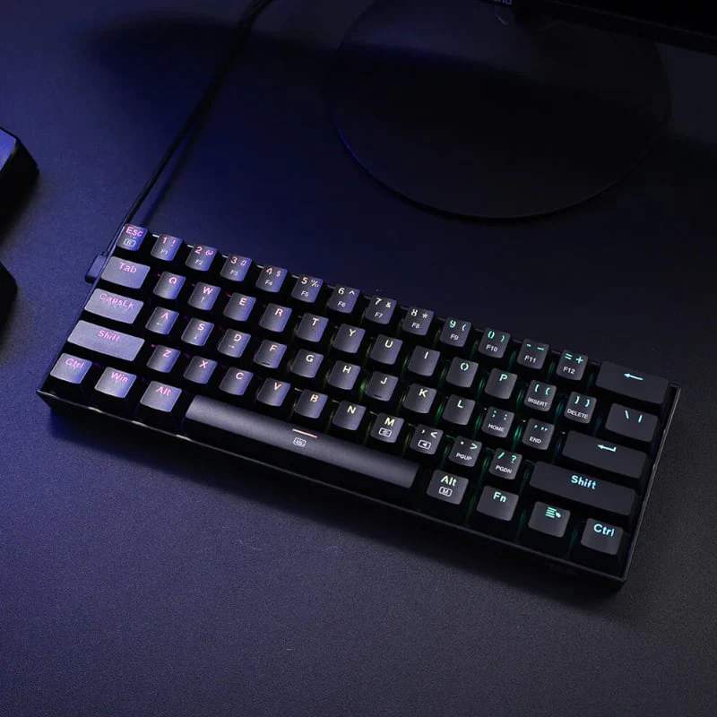 REDRAGON DRAGONBORN Wired Mechanical Keyboard RGB 67Key Design - Black - Image 4
