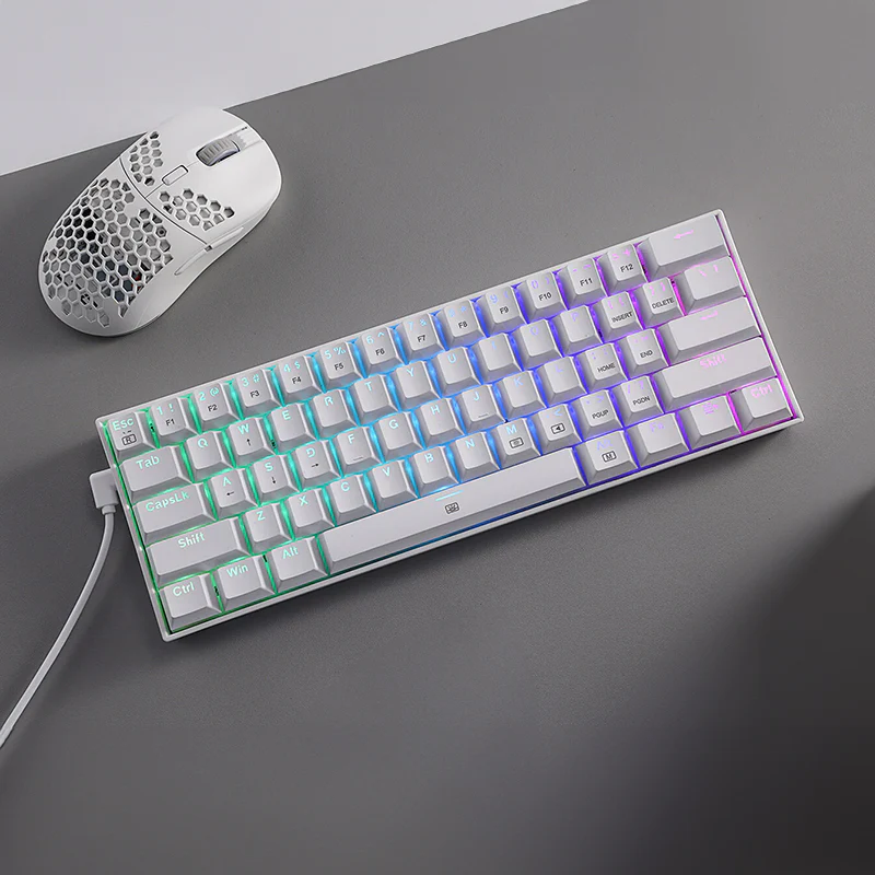 REDRAGON DRAGONBORN Wired Mechanical Keyboard RGB67Key Design - White - Image 5