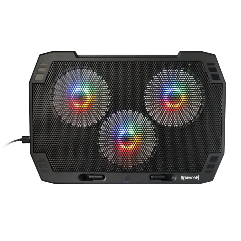 REDRAGON Dual USB 3 Fan RGB Gaming Notebook Stand - Image 3