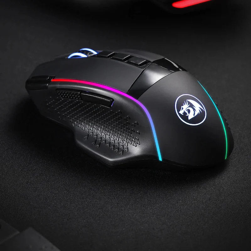 REDRAGON Enlightment 19000DPI RGB Wireless Gaming Mouse - Black - Image 5