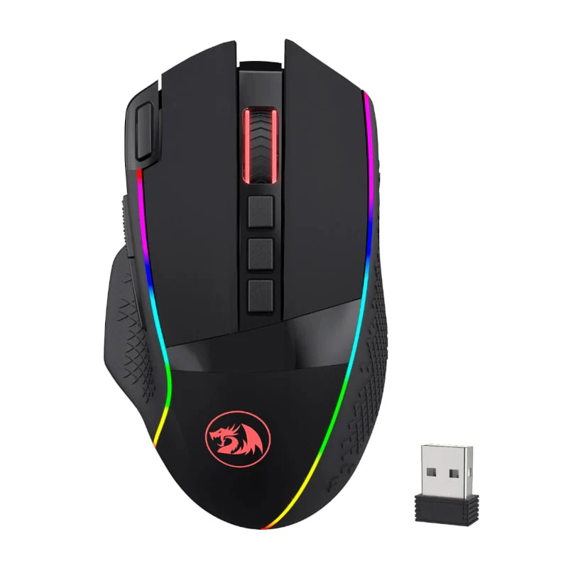 REDRAGON Enlightment 19000DPI RGB Wireless Gaming Mouse - Black - Image 6