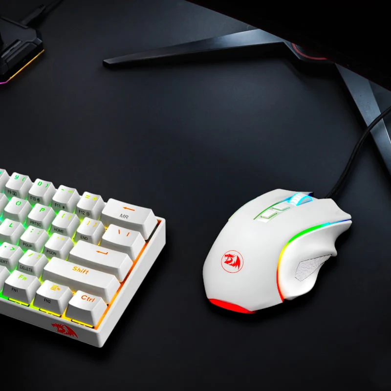 REDRAGON GRIFFIN 7200DPI Gaming Mouse - White - Image 3