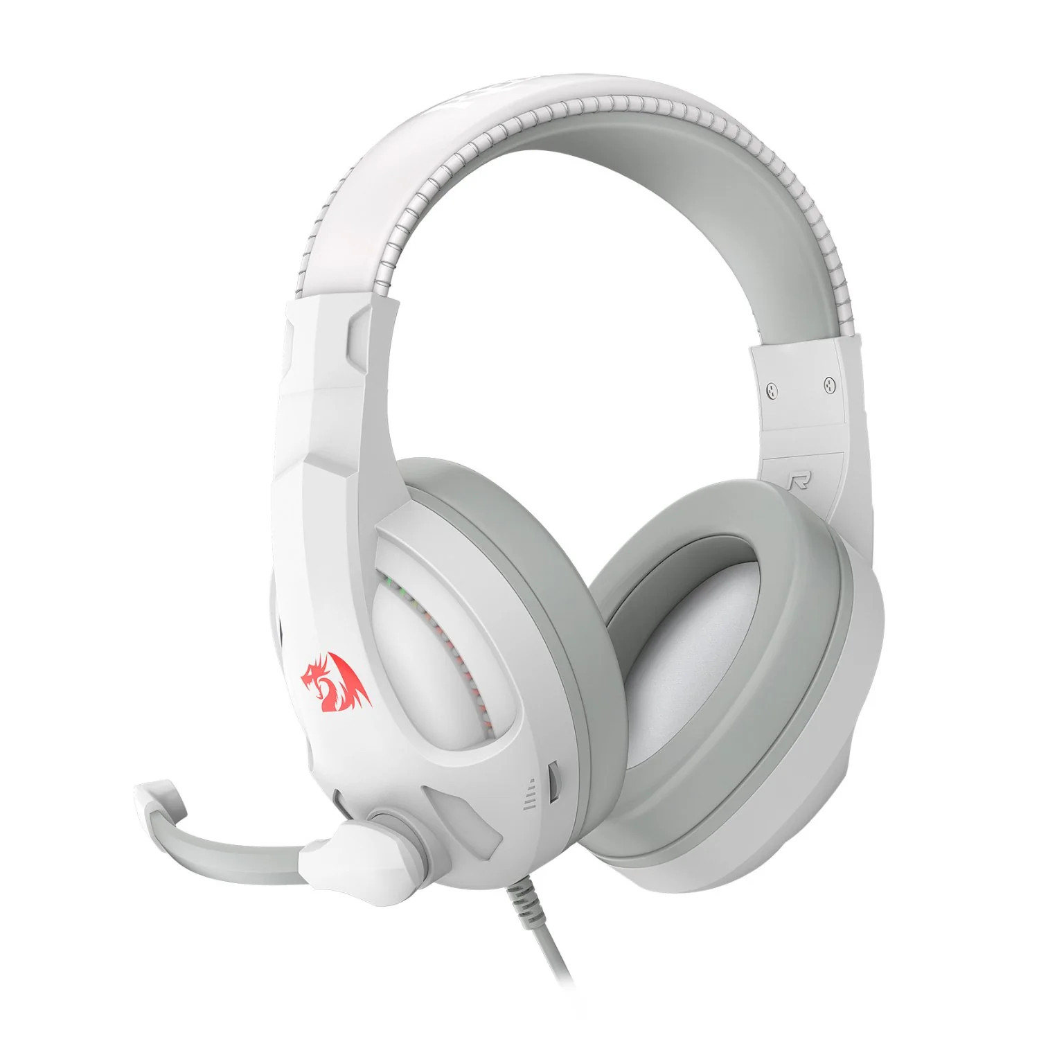 Redragon H211 CRONUS Surround Sound RGB Wired Gaming Headset – White - Image 3
